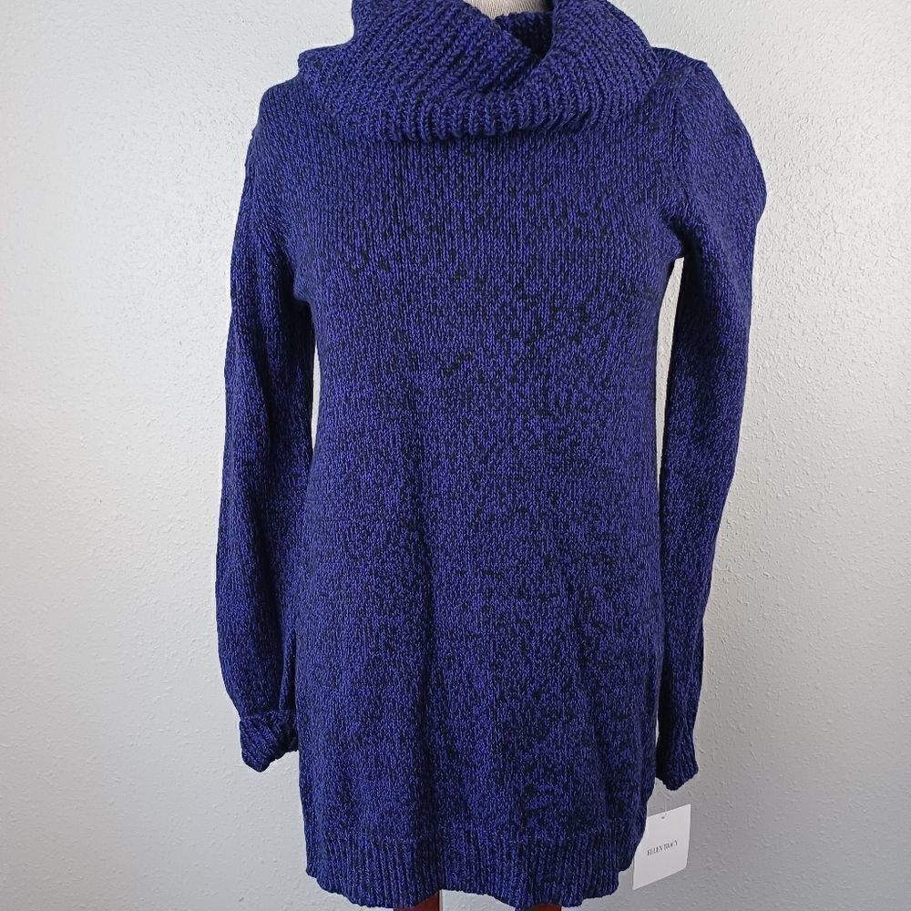 NWT Ellen Tracy Women's Cowl Neck Purple Sweater Size S 💜